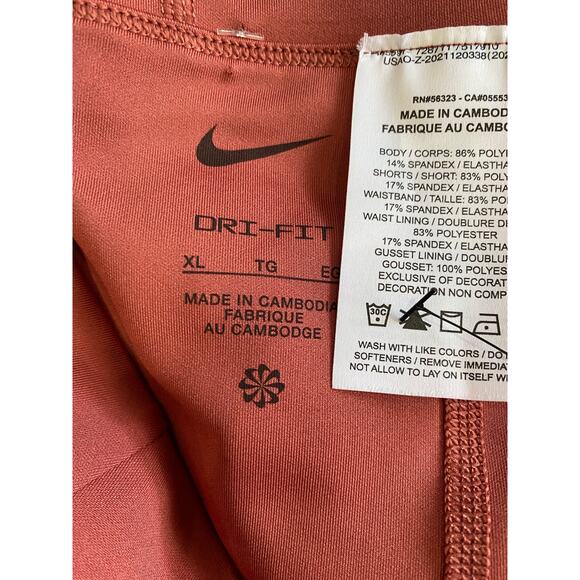 NIKE STANDARD FIT PINKSICLE LEOPARD PRINT EMBOSSED PLEATED TENNIS SKORT XL - Picture 7 of 9